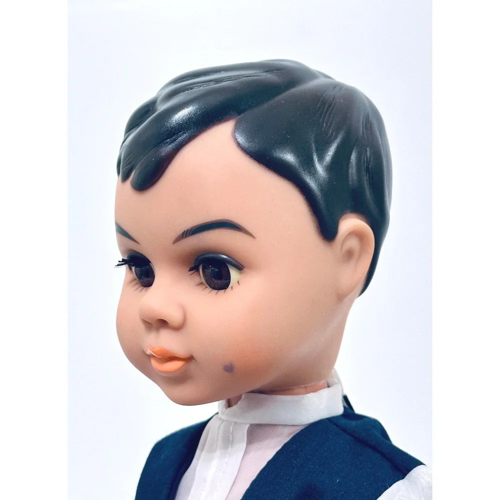 Vintage Dazl Dolls by Russ Boy Doll Formal Outfit Blue‎ Vest Pants Shoes